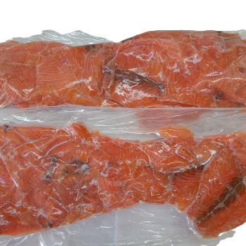 Frozen Smoked Salmon (skin on) tail cut