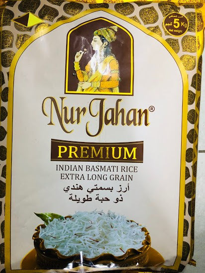 Basmati Rice 5kg bag $20.90/bag Premium NUR JAHAN